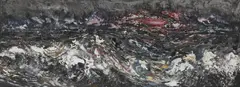 Untitled by Maggi Hambling, oil on canvas 30 x 80cm Sold with a signed copy of Maggi Hambling, sold Apr 2023
