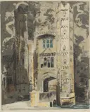 Untitled by John Piper, John Piper CH (1903-1992) 'Oxburgh Hall' (Levinson 266) lithograph in colours, sold Apr 2023