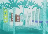 Julian Trevelyan, Untitled, Julian Trevelyan RA (1910-1988) 'Villa Joyosa' etching in colours