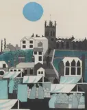 Julian Trevelyan, Untitled, Julian Trevelyan RA (1910-1988) 'Macclesfield' Etching and aquatint in colours
