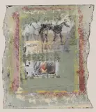 John Kingerlee, Untitled, collage and acrylic on paper 21 x 16.5cm (uneven)