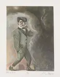 John Byrne, Untitled, John Byrne (b.1940) 'Sharp Dude' lithograph in colours