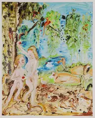 Untitled by Genieve Figgis, b.1972) Adam and Eve archival inkjet print in colours, sold Apr 2023