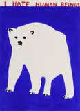 David Shrigley, Untitled, David Shrigley (b.1968) 'I Hate Human Beings' screenprint in colours