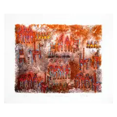 Feria de Coyoacán by Carlos Vivar, Serigrafía P/A, offered Aug 2021