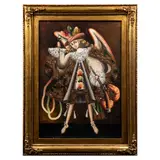 Anónimo, Arcángel arcabucero, Óleo sobre tela