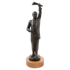 Untitled by Tiburcio Ortiz, Escultura en bronce XLII en base de madera, offered Jul 2021