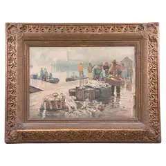 Pescadores by W. Kruschwitz, Óleo sobre tela, offered Jul 2021