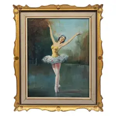 Bailarina by Firma No Identificada, Óleo sobre tela, offered Jun 2021