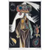Oswaldo Vigas, La gran bruja, Serigrafía 69 / 140
