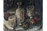 Bohuslav Tůma, Still Life with a Glass, 1968, Oil on plywood