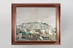 Zdeněk Mlčoch, Montmartre, 1975, Oil on hardboard