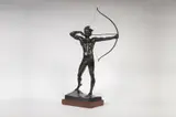 Ernst Moritz Geyger, Archer, 19th century, Bronze, Marble