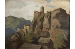 Julius Theodor Gruss, Castle Sprechenstein, 1860, Oil on canvas