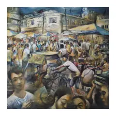 Emmanuel Garibay, Juan Luna, Binondo, oil on canvas