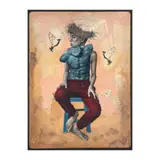 Guerrero Habulan, Disfigure, acrylic, colored pencil and oil on canvas