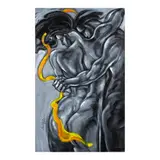 Lydia Velasco, Nude III - Dilaw na Bandana, oil on canvas