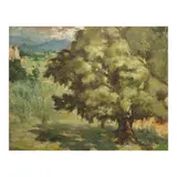 Shade from the Afternoon Sun by Juvenal Sansó Garrit, oil on canvas, sold Dec 2025