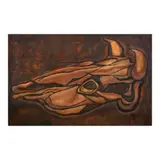 Arturo Luz, Untitled (Landscape/Still Life), oil on wood