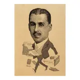 Fernando Amorsolo, Portrait of Enrique Zóbel de Ayala, pen and ink on paper