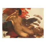 Fernando Amorsolo, Nude III - Dilaw na Bandana, oil on canvas