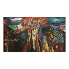 Jaime de Guzman, 15th Station of the Cross, oil on canvas