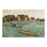 Benedicto Cabrera, Fishing Village in Sasmuan, oil on canvas