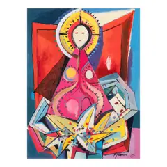 Rosary Queen by Ang Kiukok, tempera, sold Dec 2025