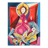 Ang Kiukok, Rosary Queen, tempera