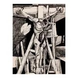 Ang Kiukok, Crucifixion, pen and ink on paper