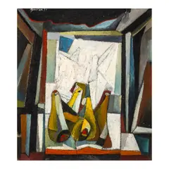 Still Life by Ang Kiukok, oil on wood, sold Dec 2025
