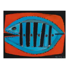 Fish by Ang Kiukok, tempera, sold Dec 2025
