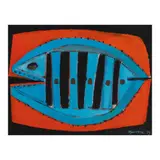 Fish by Ang Kiukok, tempera, sold Dec 2025