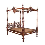 Untitled by Matrimonial Ah Tay Bed by the Ah Tay Workshop, golden narra wood (stained dark), sold Dec 2025