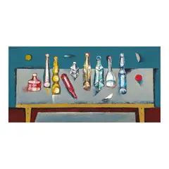 Ang Kiukok, Bottles, oil on canvas