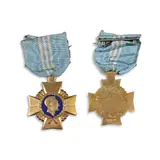 Commissioned by the Philippine Government
ca.1948 by "Laughing Quezon" Gold Cross Meda, Gold Cross Medal, Bearing Quezon’s Profile gilt-brass with a brass base finish coated in a gold-colored wash or plating;, sold Dec 2025