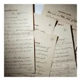 Untitled by Manuel L. Quezon Letter to Doña Aurora Quezon, Consisting of Six pages of cream vellum paper embossed with the Seal of the Commonwealth Republic and the words “Malacañ, sold Dec 2025