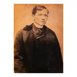 Edgardo Debás, Half-length cabinet card photograph, Reproduced by the Napoleon Studio, Madrid