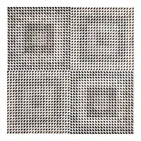 Alan Yongde, Black and White ZZ - 66, collage on canvas