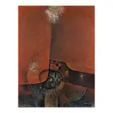 Lamberto R. Hechanova Jr., Metroscape No. 6, acrylic - oil