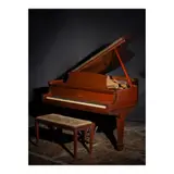 Steinway & Sons, Steinway Model 'M' Medium Grand Piano, Color: Dark Walnut<br />with upholstered stool