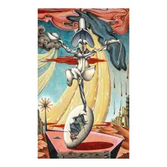 Alfonso A. Ossorio, Orchid and Egg, watercolor on paper