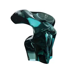 Interlude by Ramon Orlina, carved green glass, sold Dec 2025