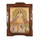 Mario Parial, Nuestra Señora de la Rosa, oil on canvas