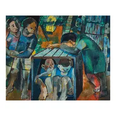 Norma Belleza, Taguan, oil on canvas