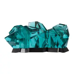 Sierra Madre by Ramon Orlina, carved asahi glass, sold Sep 2025