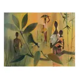 Romeo Tabuena, Landscape with Madonna, oil on masonite board