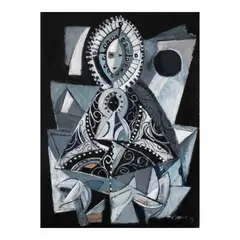 Rosary Queen by Ang Kiukok, tempera on paper, sold Sep 2025