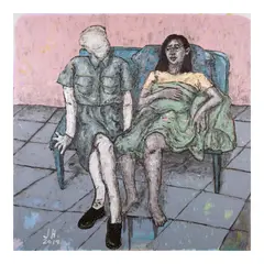 Johanna Helmuth, Express Love, oil on canvas
