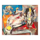 Macario Vitalis, Nature morte aux poissons